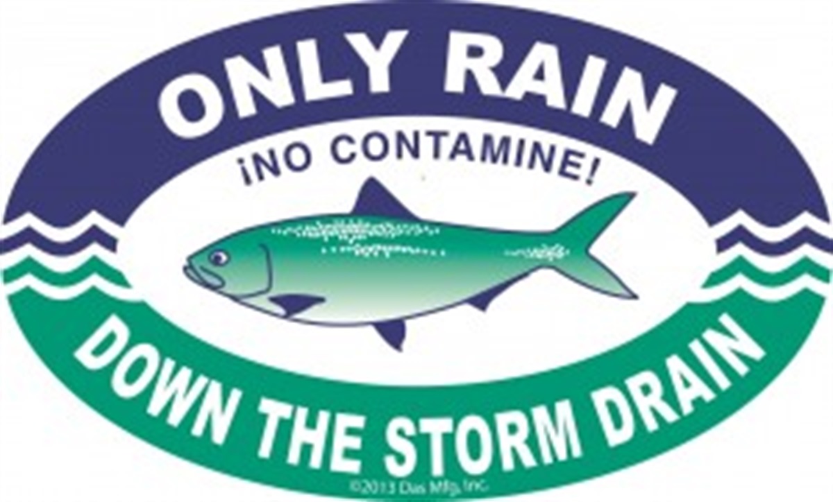 Only rain down the drain