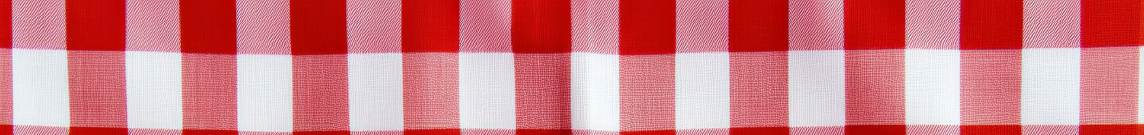 Gingham tablecloth