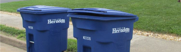 trash bins at the curb