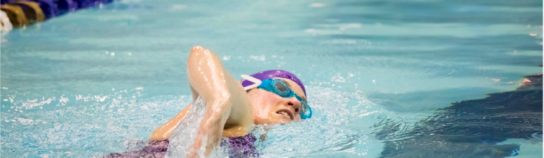 Swimming in a lap lane