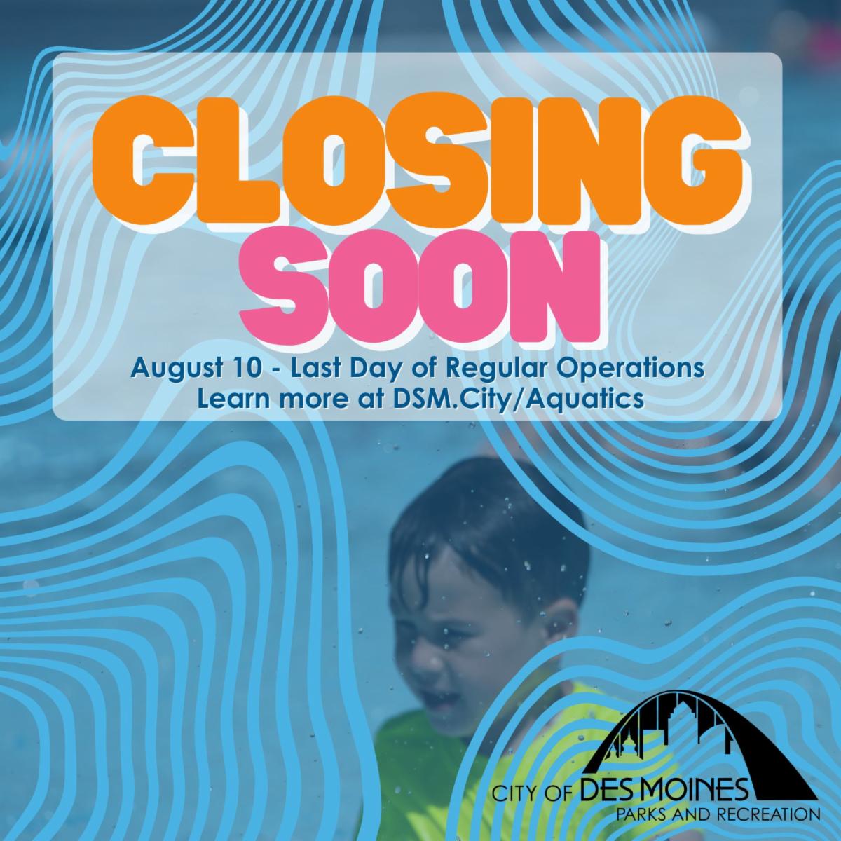 Aquatics - closing soon