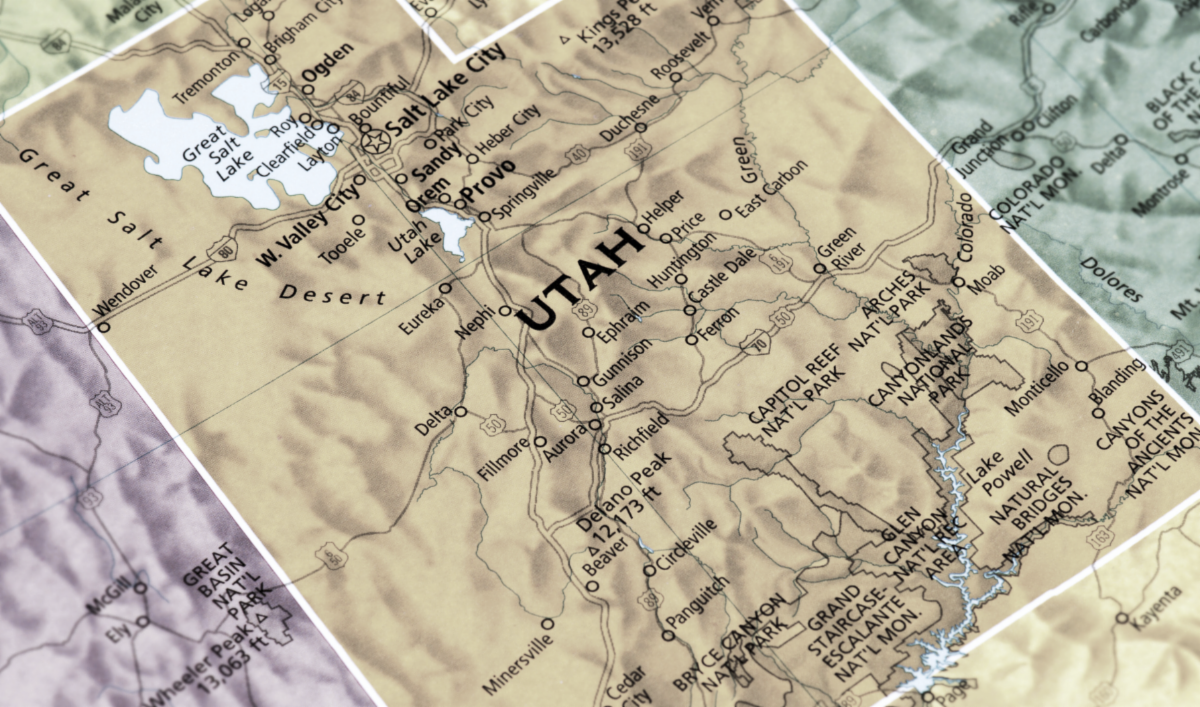 Utah (map of the state)