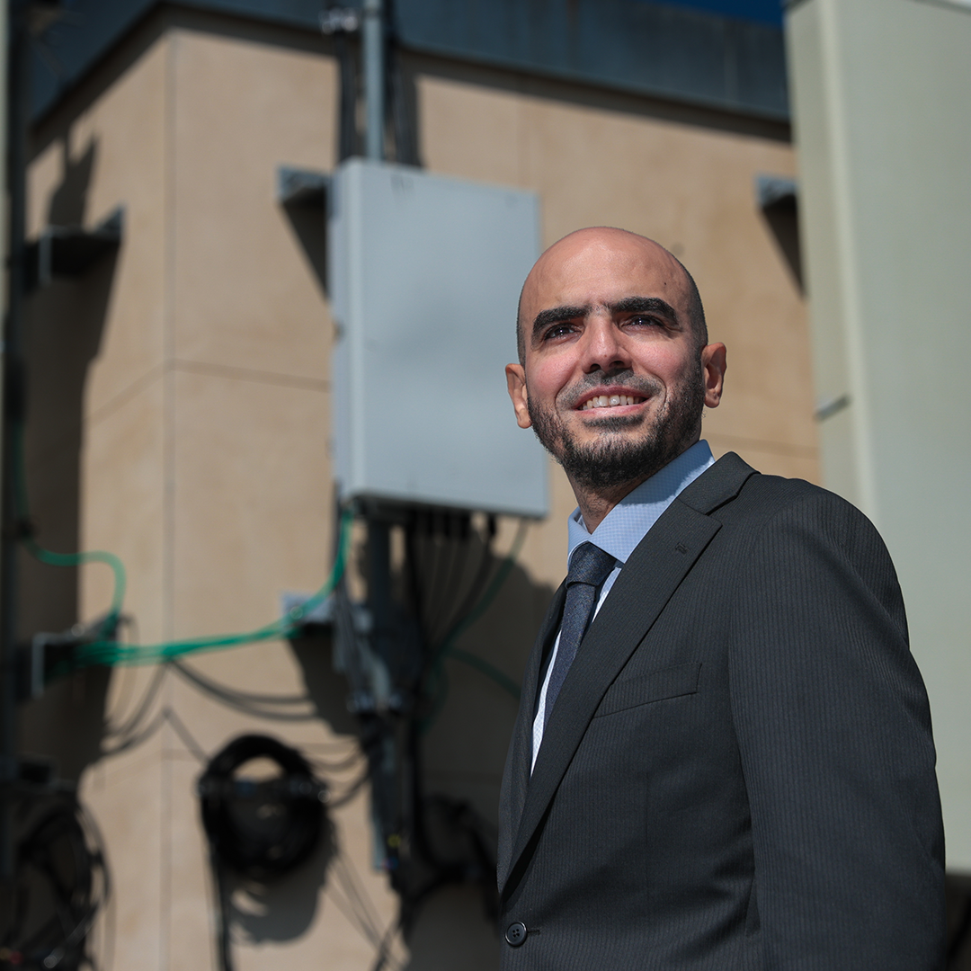 Mostafa Fouda poses for a photo on Idaho State Universitys Pocatello campus