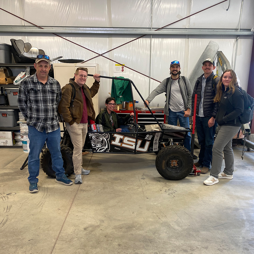 College of Southern Idaho students pose for a photo on ISU's Pocatello campus