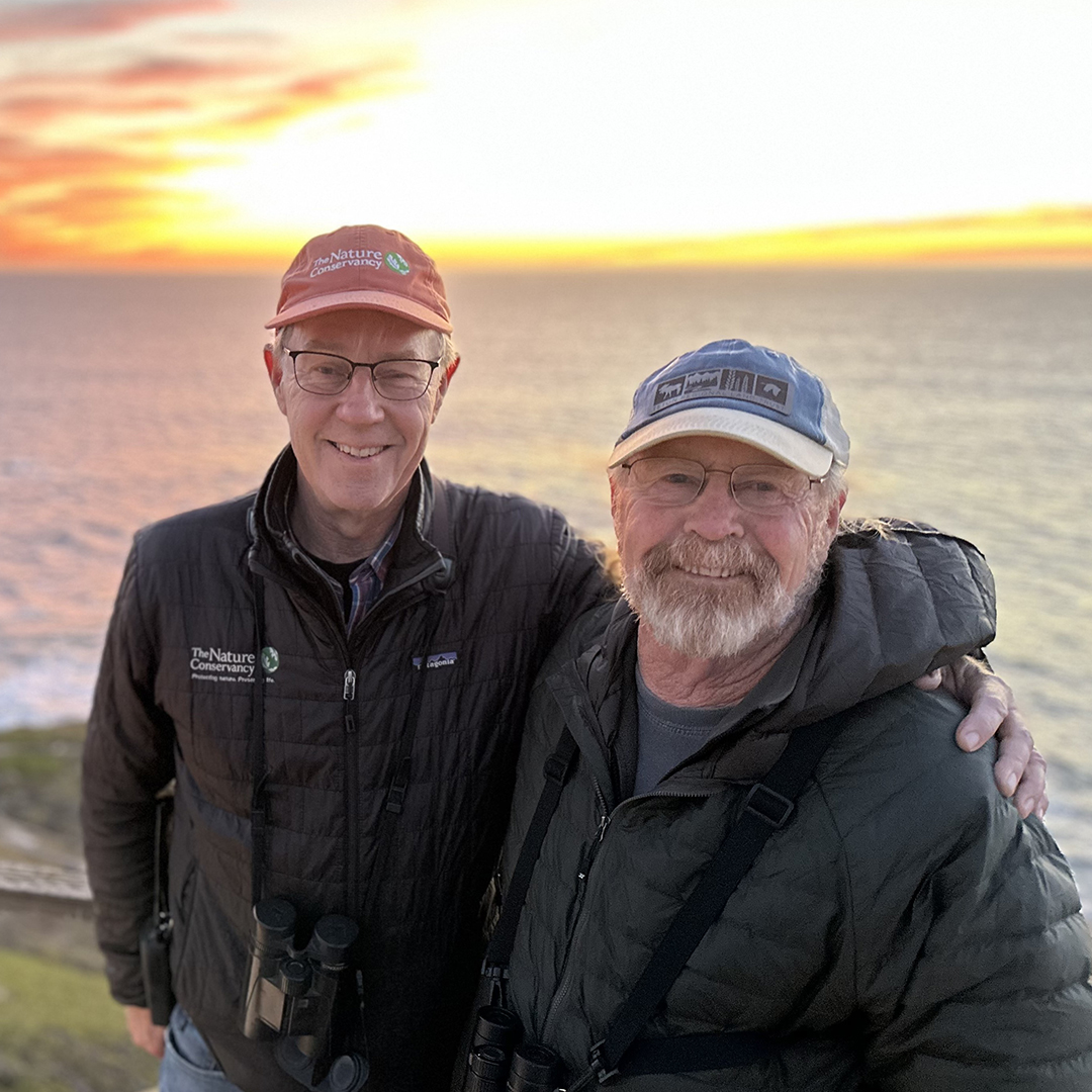 Mark and Tim Reynolds pose for a photo