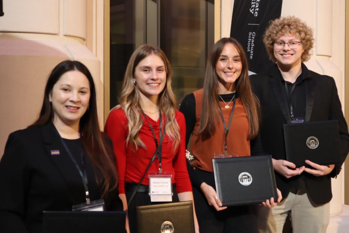 ISU's 3MT Winners pose for a photo