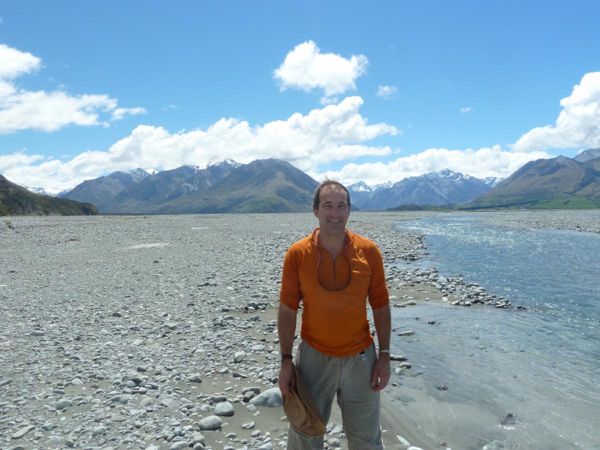 Glenn Thackray poses for a photo in New Zealand.