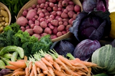 farm stand veggies