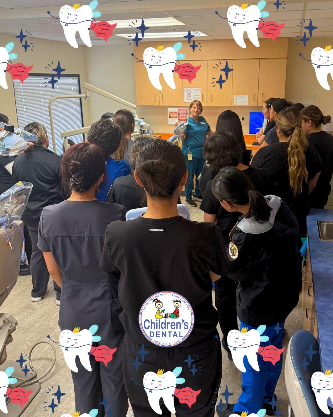 Dental hygiene students tour the clinic