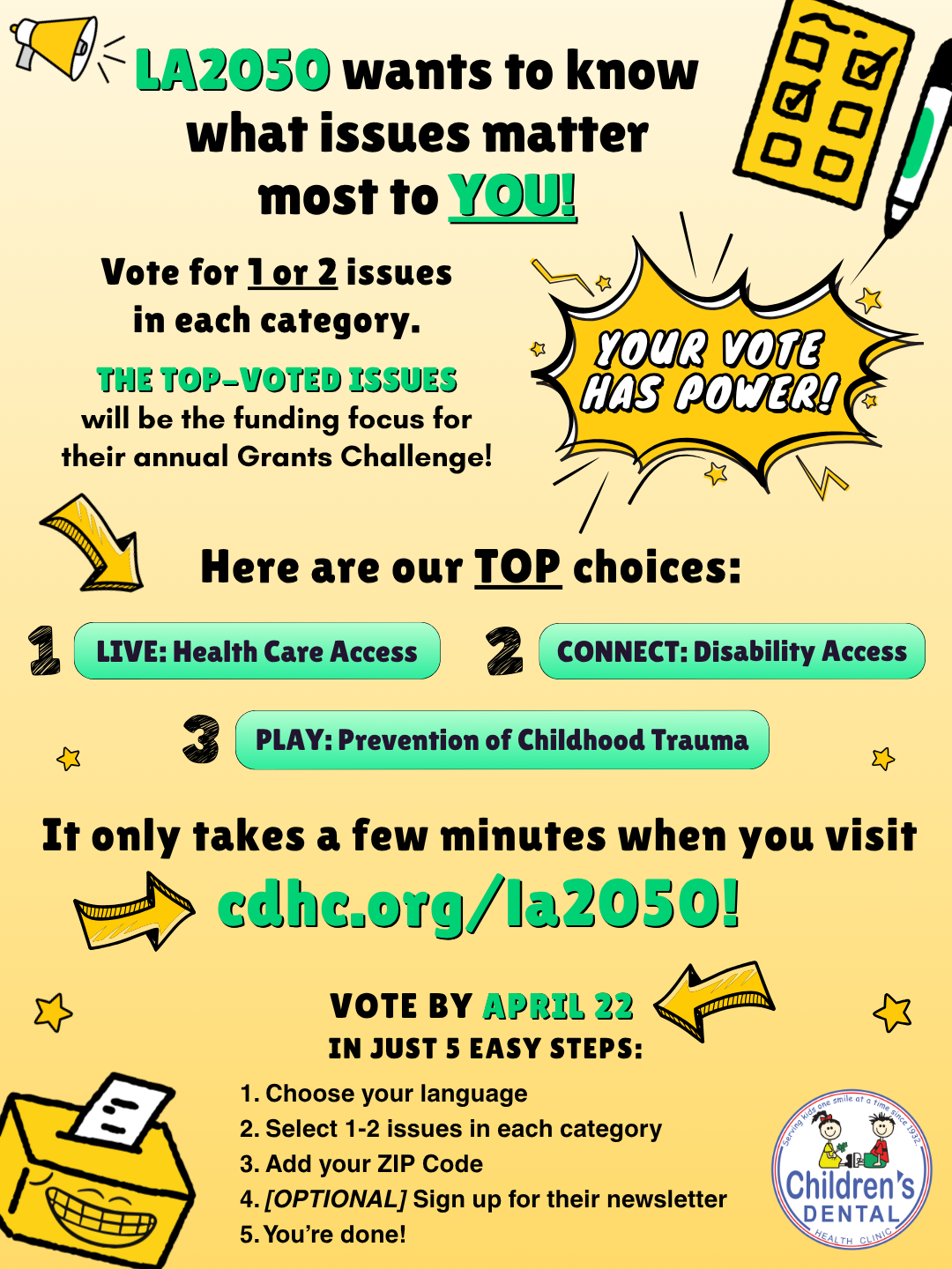 LA2050 Wants to Know What Issues Matter Most to YOU!