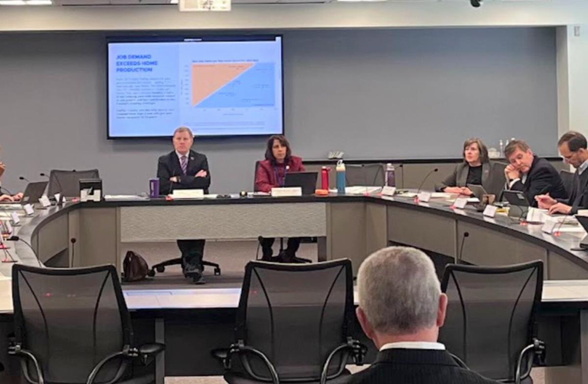 Supervisor Sizemore Heizer chairs the Housing Committee on February 10, 2026.