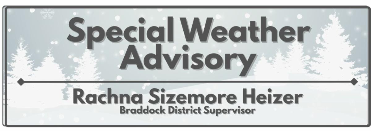 (Special Weather Advisory banner)