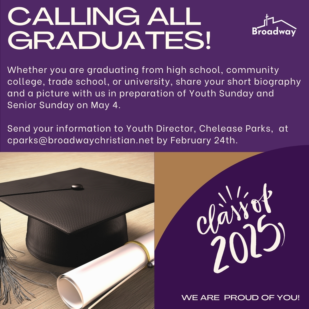 2025 Senior Sunday Calling Our Graduates!.jpg