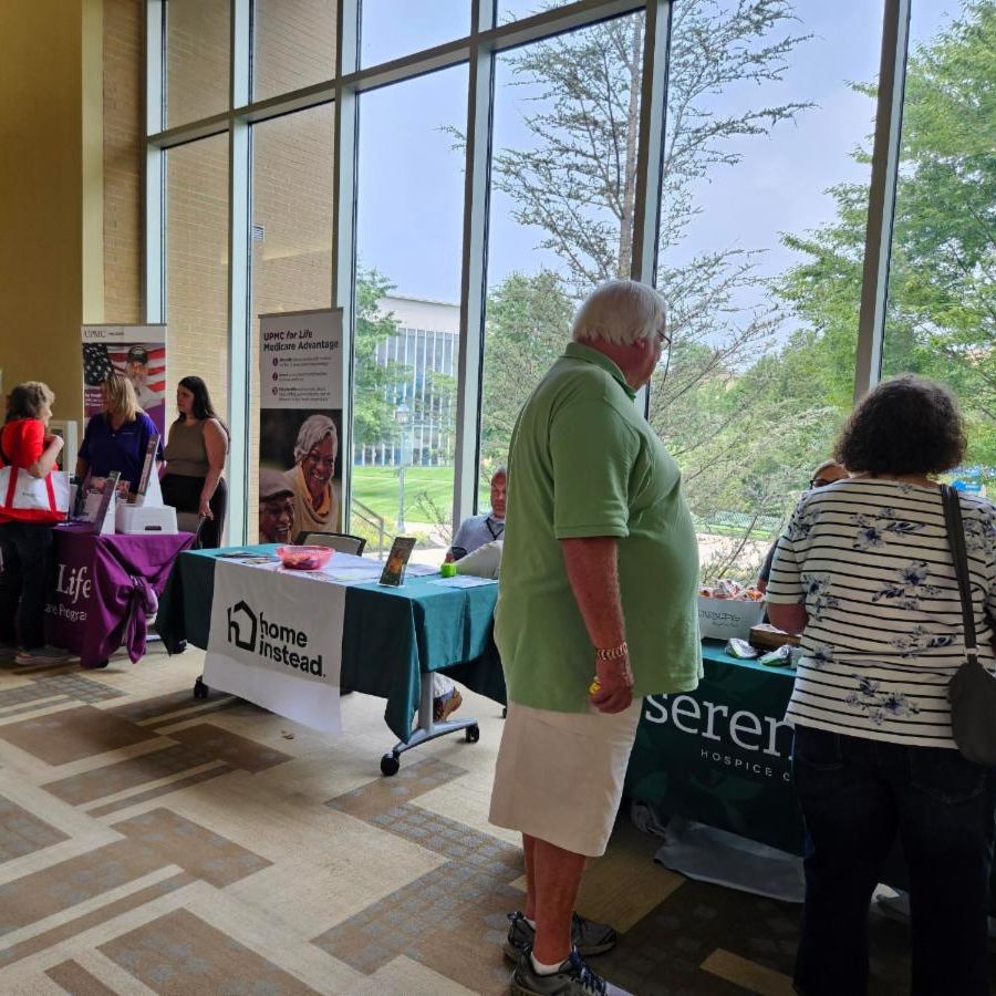 Vendor and attendees at Rep. Jamie Walsh's Senior Expo.