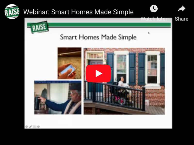 Screenshot of a Youtube video titled Webinar_ Smart Homes Made Simple.