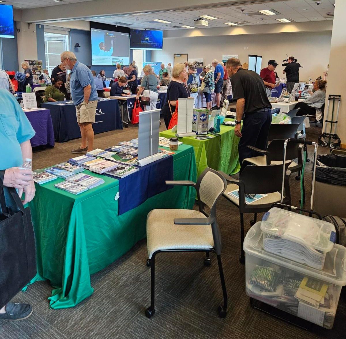 A room full of vendors and attendees at Rep. Jamie Walsh's Senior Expo.