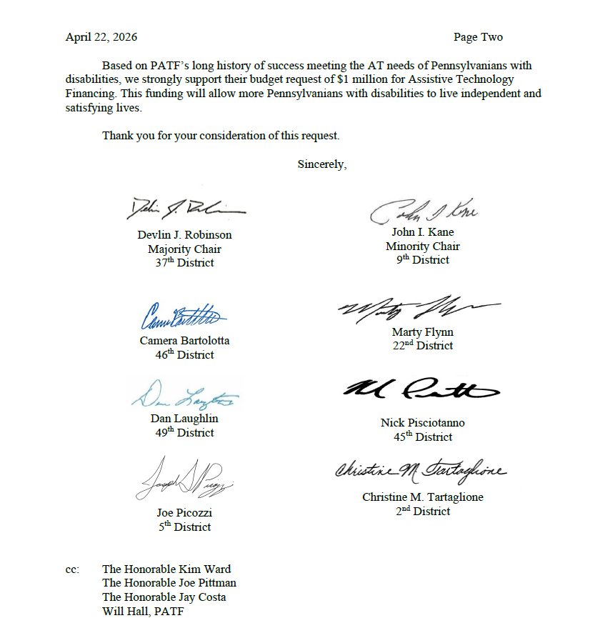 Senate Labor and Industry Committee budget letter