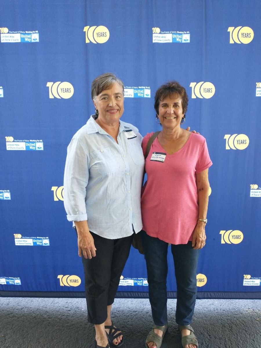 Volunteers Lynn and Diane