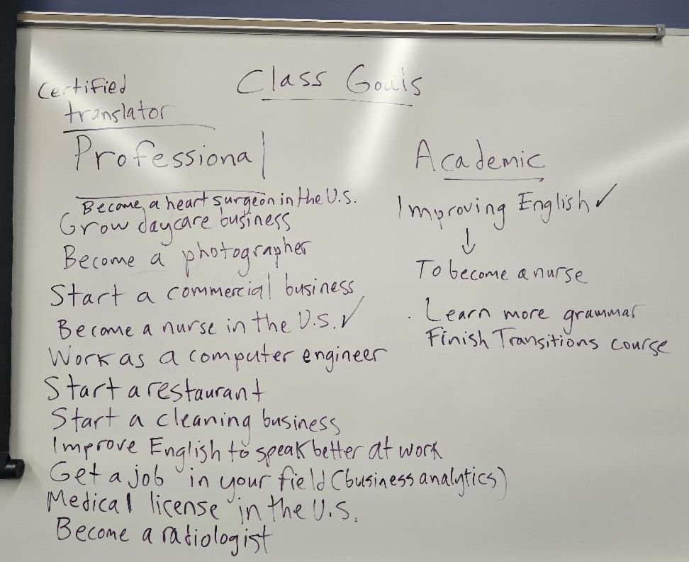 Transitions Student Goals
