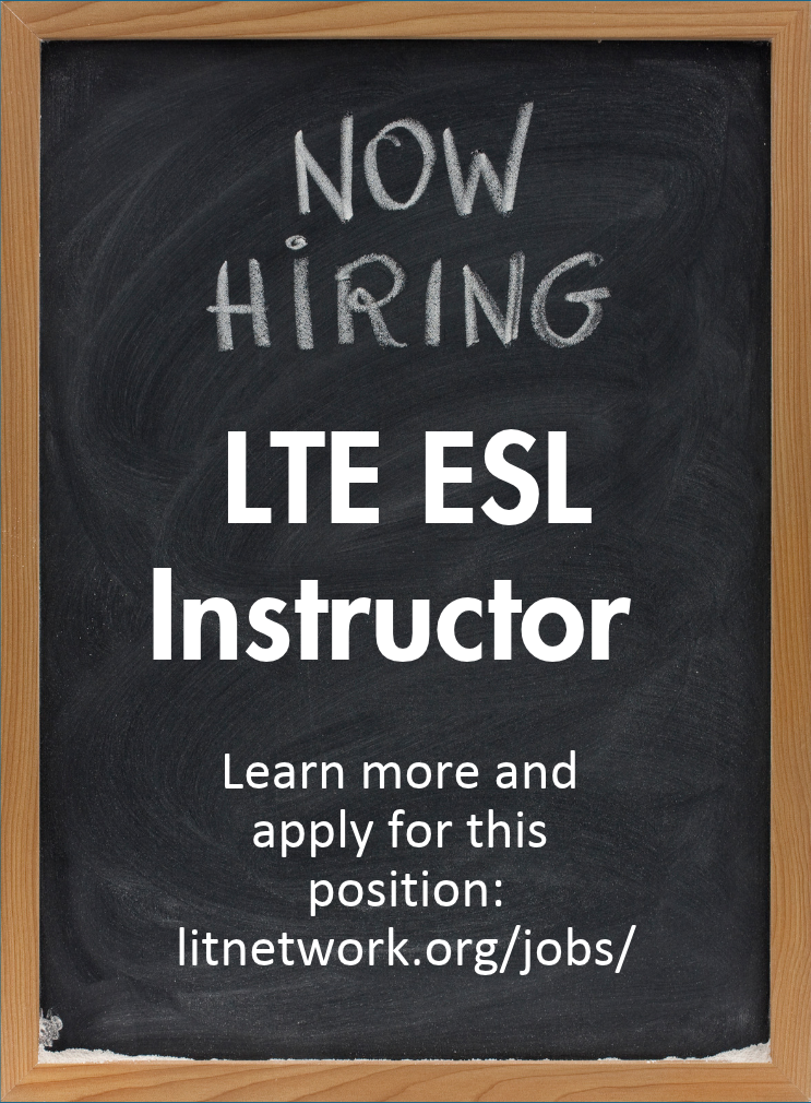 Now hiring LTE ESL instructor