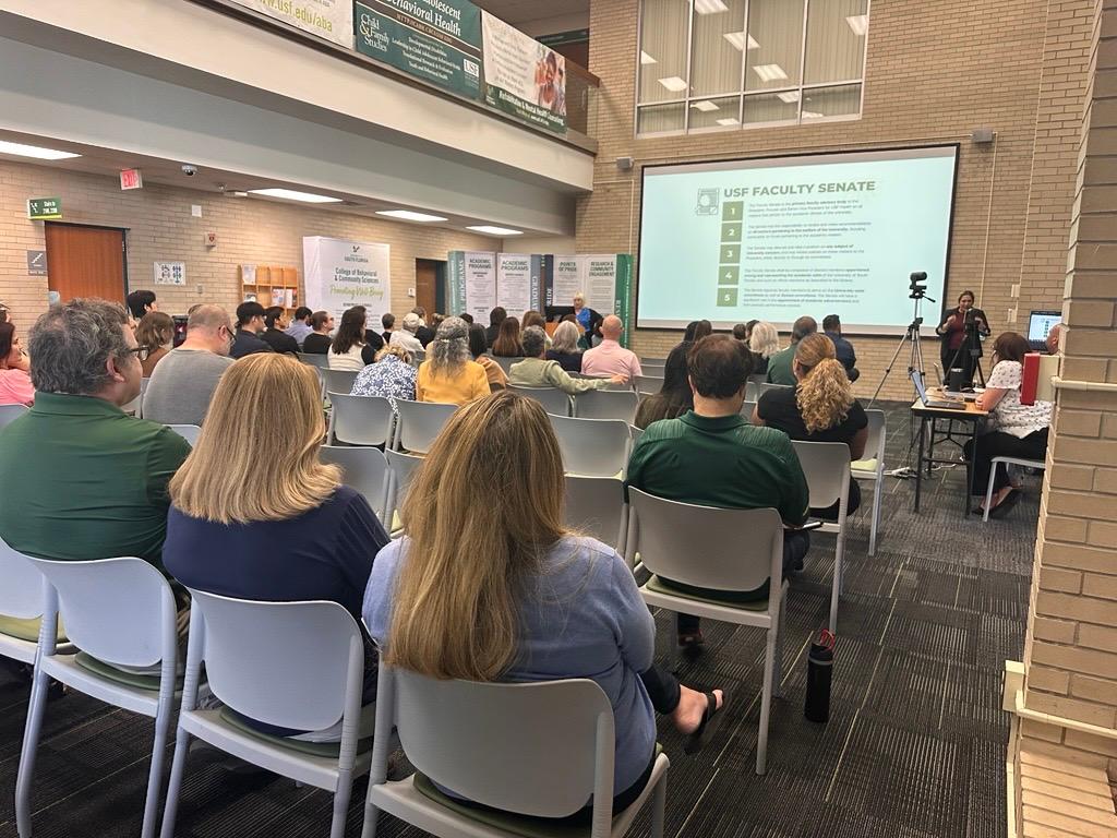 Fall 2025 Assembly wide shot in the MHC Atrium