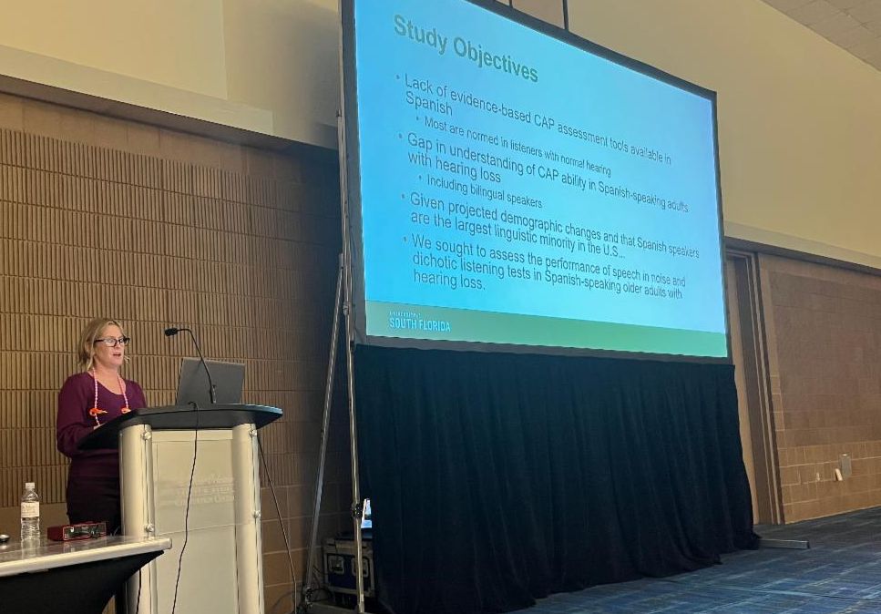 Michelle Arnold at ASHA Conference