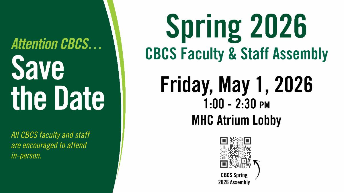 CBCS Spring 2026 faculty and staff assembly graphic