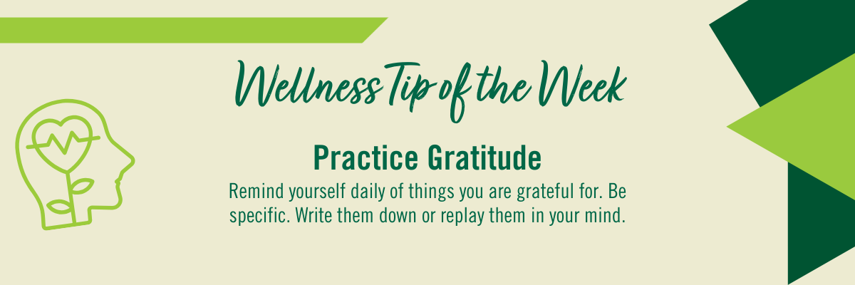 Wellness Tip of the Week Graphic