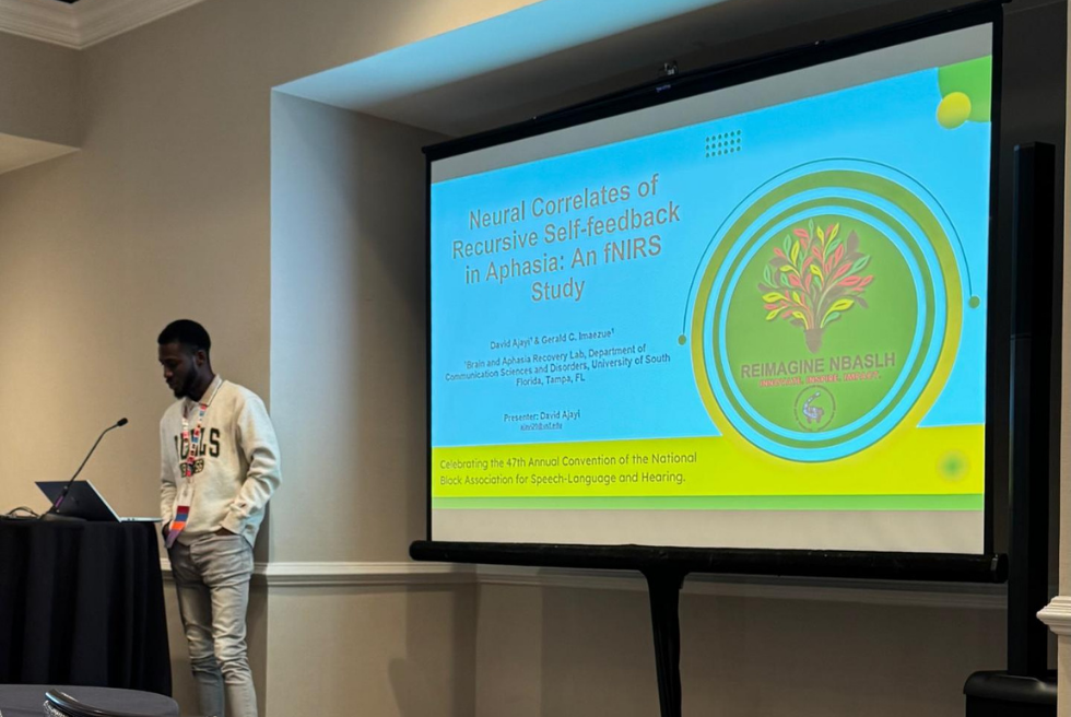 David Ajayi presenting at national conference