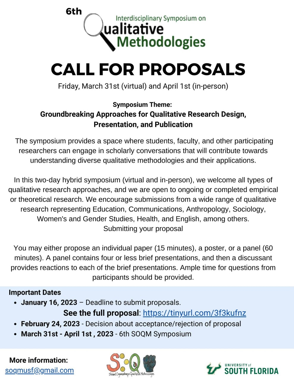 Qualitative Methodologies Symposium 2023