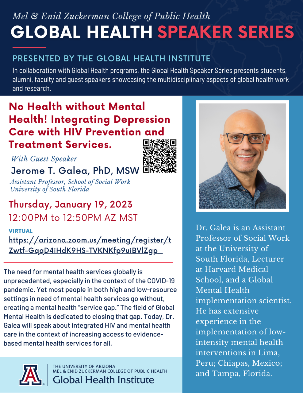 Jerome Galea Global Health Speaker Series