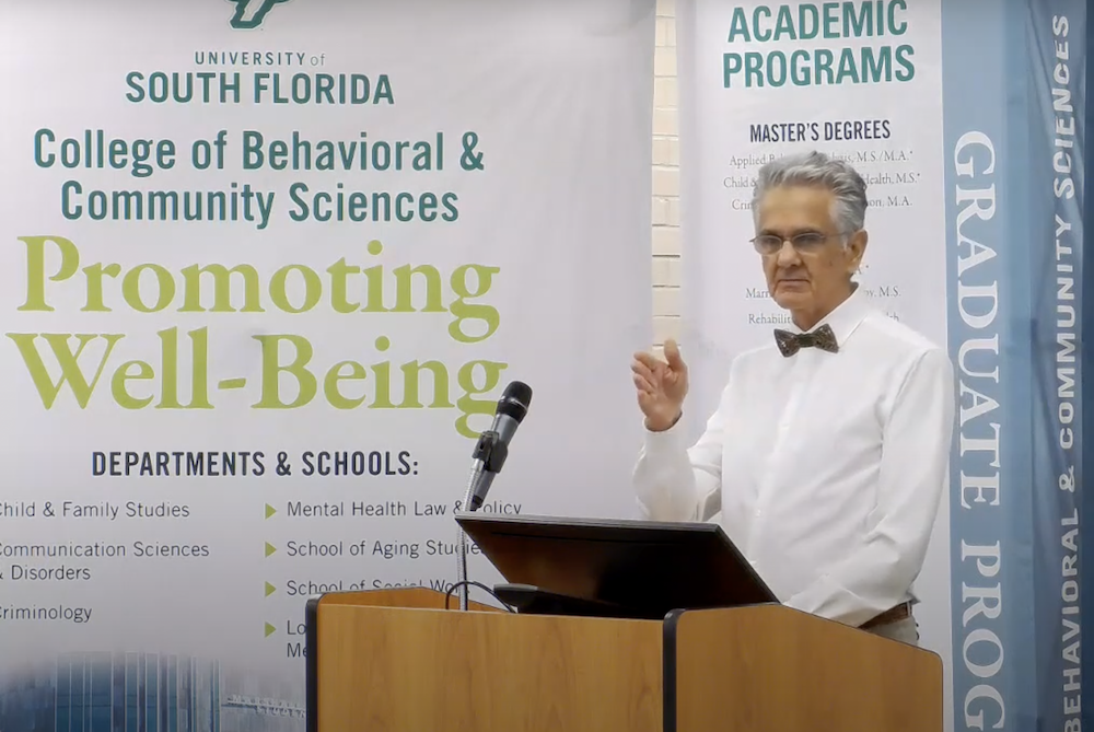 Riann van Zyl speaks at Aging Studies 2022 Welcome Back Reception