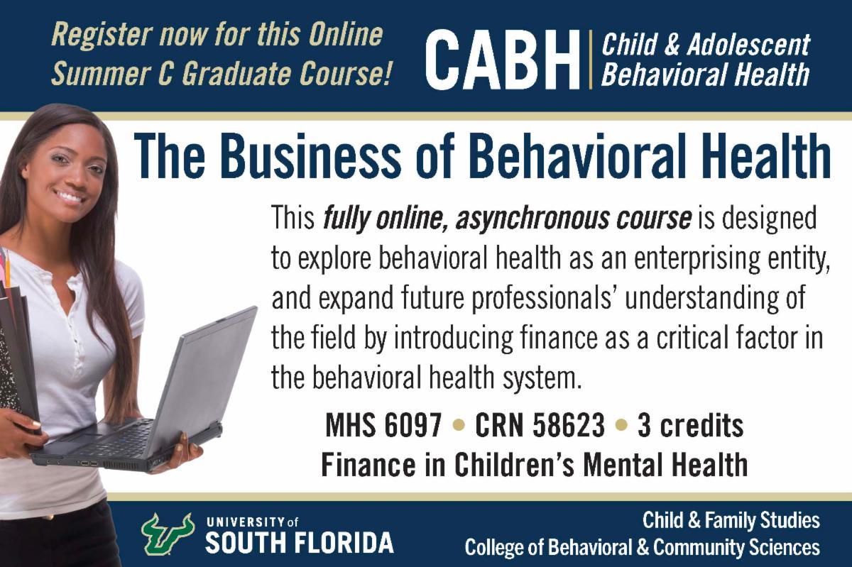 The Business of Behavioral Health course flyer