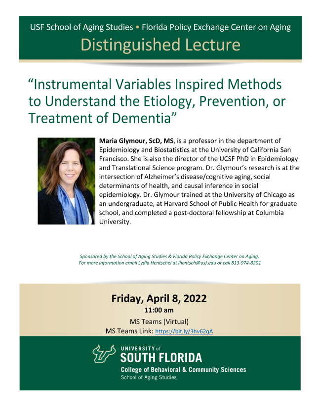 Glymour Lecture flyer