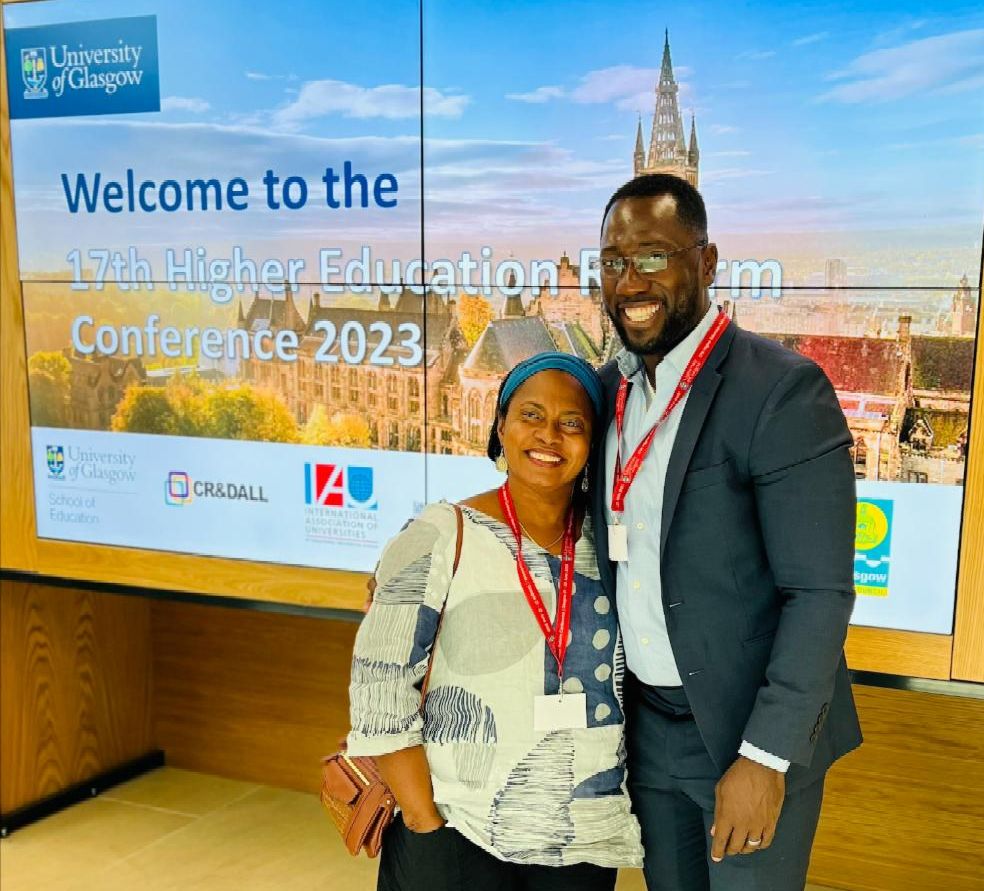 Fednold Thelisdort with his mentor Dr. Guitele Rahill