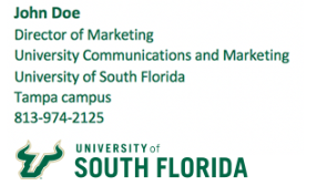 Email signature example