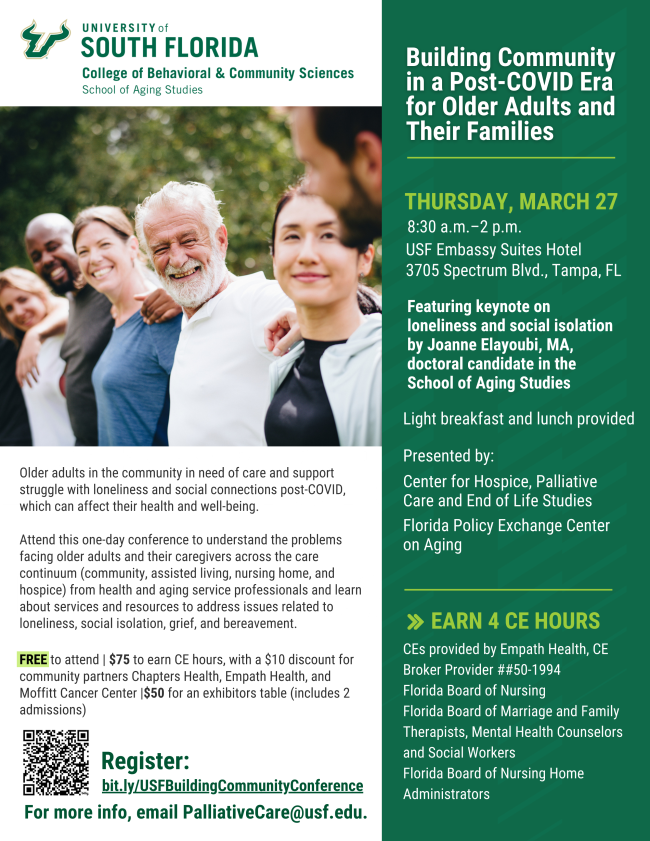 Building Community Post-COVID conference flyer