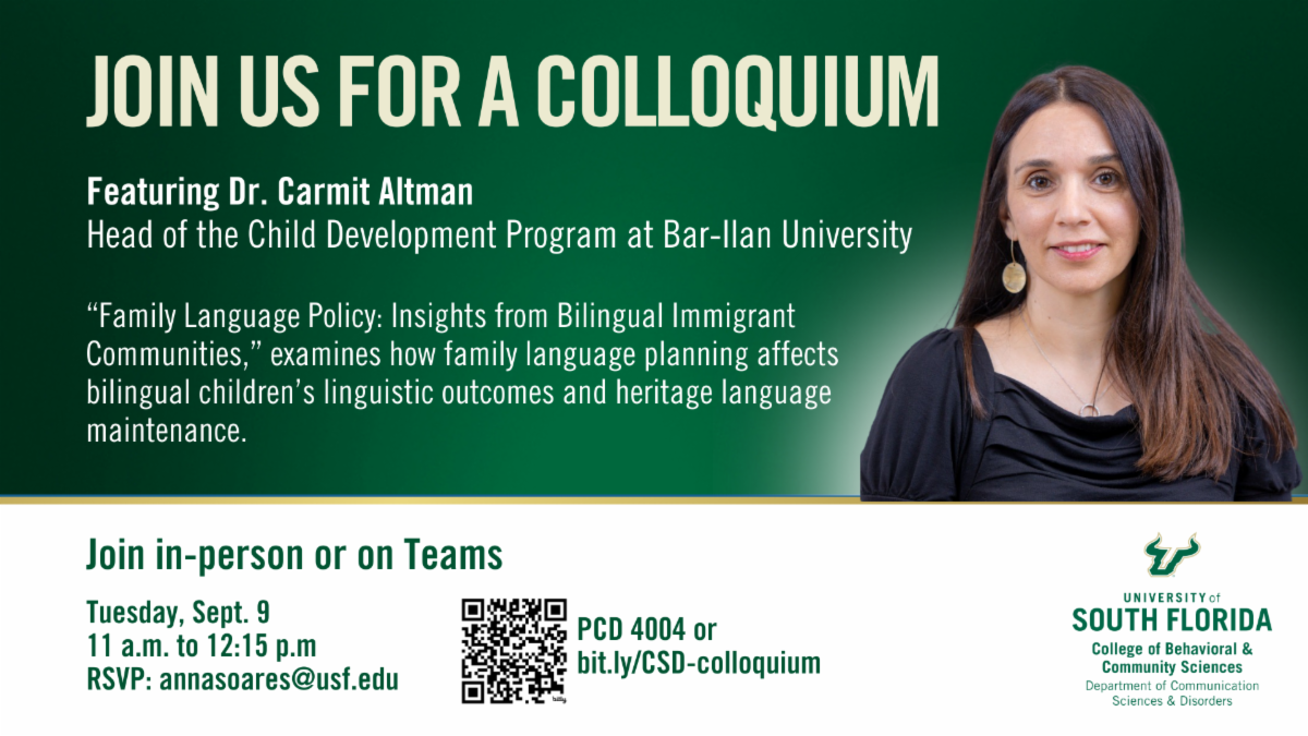 Communication Sciences and Disorders Colloquium Graphic 