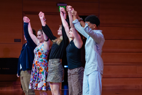 Cast of this is my brave on stage