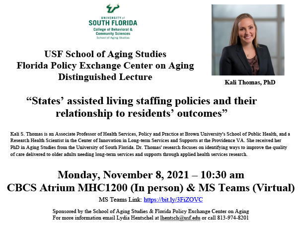 Florida Policy Exchange Center on Aging Distinguished Lecture