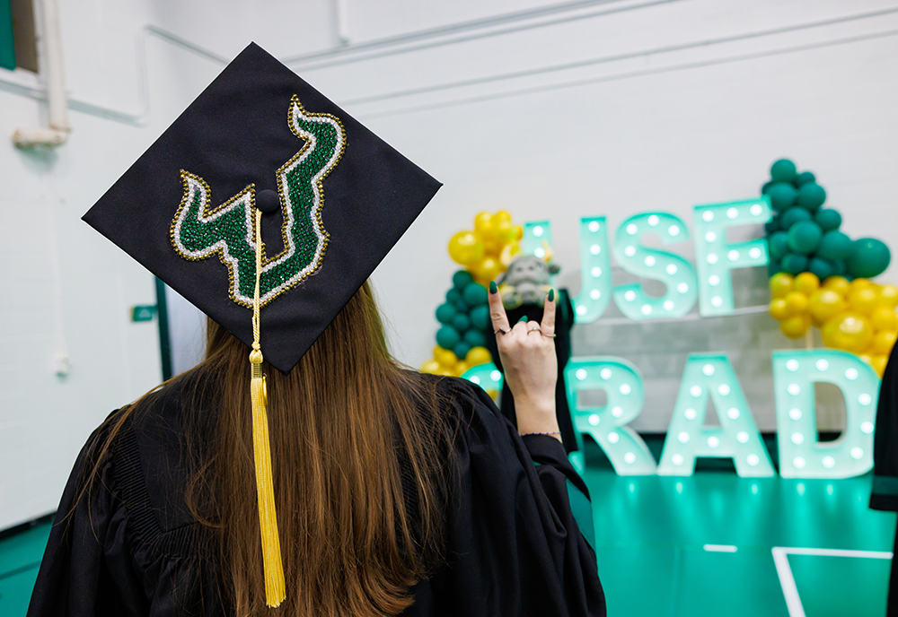 USF graduation cap