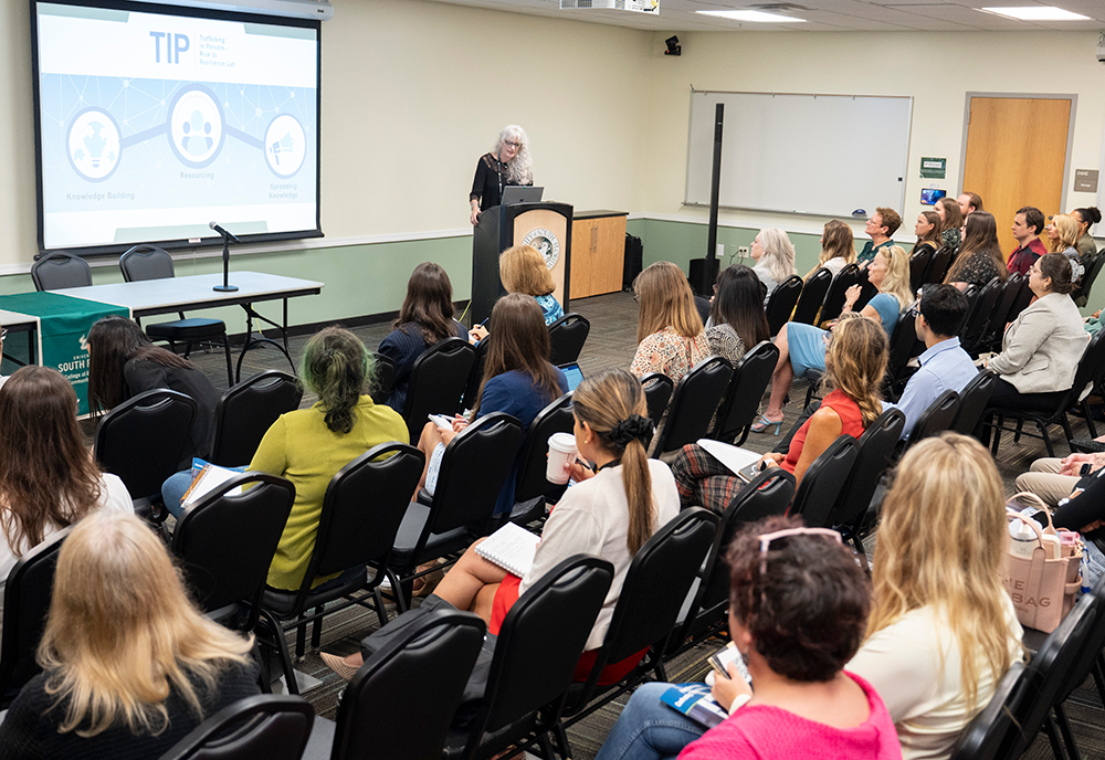 Joan A. Reid presenting at Risk to Resilience Conference 