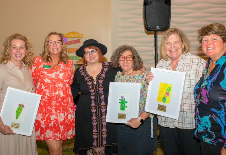 Michelle Ray, Christine Rover, Dr. Beth Boone, Ruth Hirshfeld, Dr. Sylvia Diehl, and Mindy Stevens