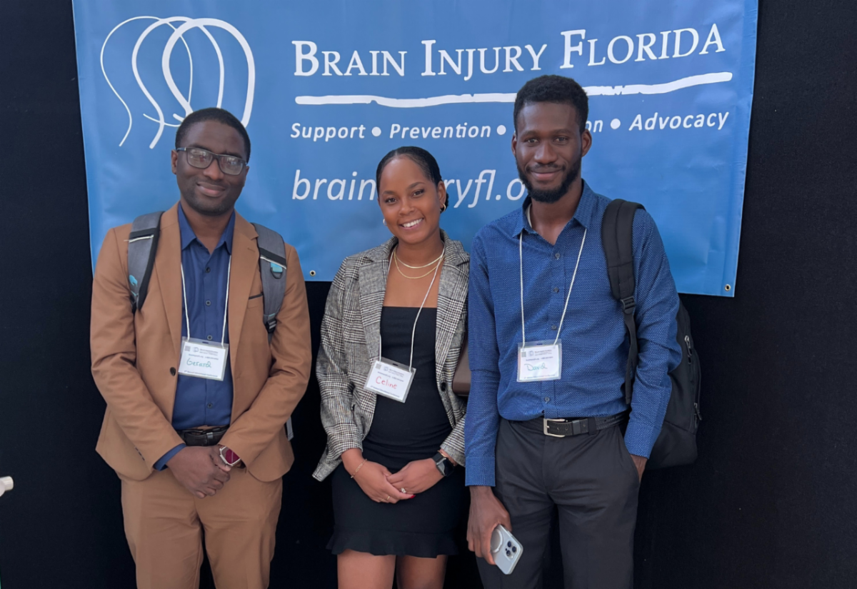 Gerald C. Imaezue, Celine Davis and David Ajayi at the conference
