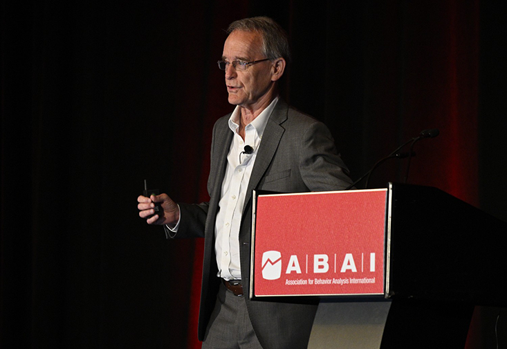 Ray Miltenberger presents at the conference