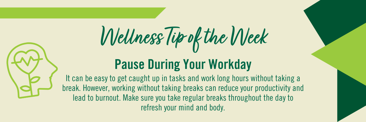 Wellness Tip of the Week Graphic