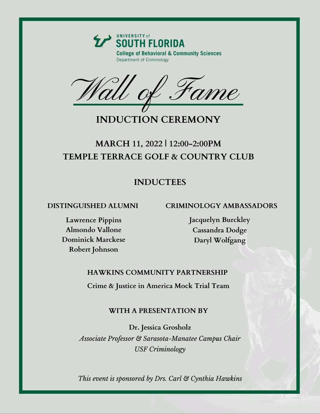 2022 Wall of Fame Inductees