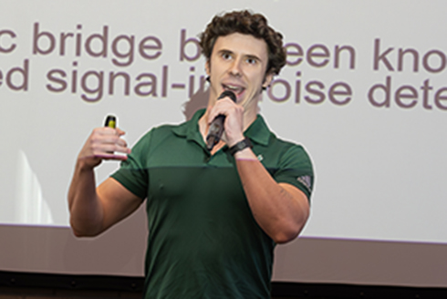 Dimitri Brunelle presenting