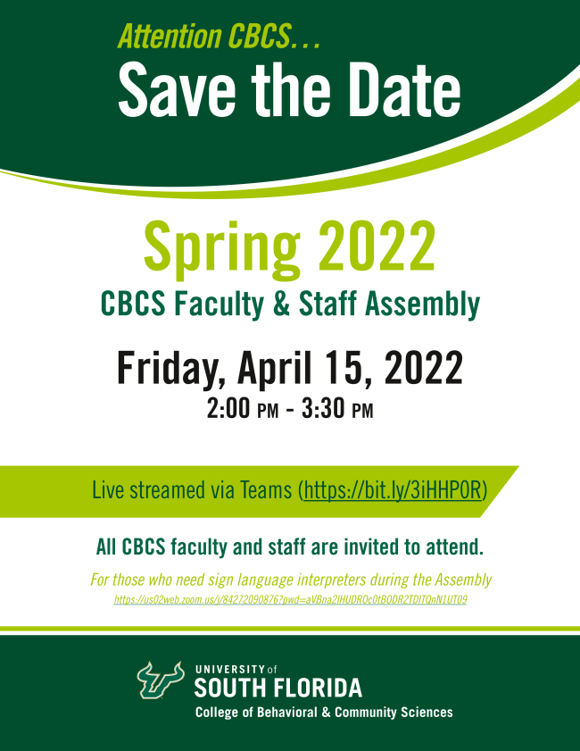 2022 Spring Assembly flyer