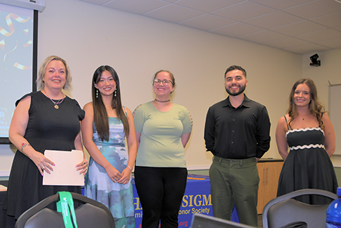 Dawn K. Cecil, Elaina Hawkins, Lucille Lewis, Christian Tapia and Lily Curwick
